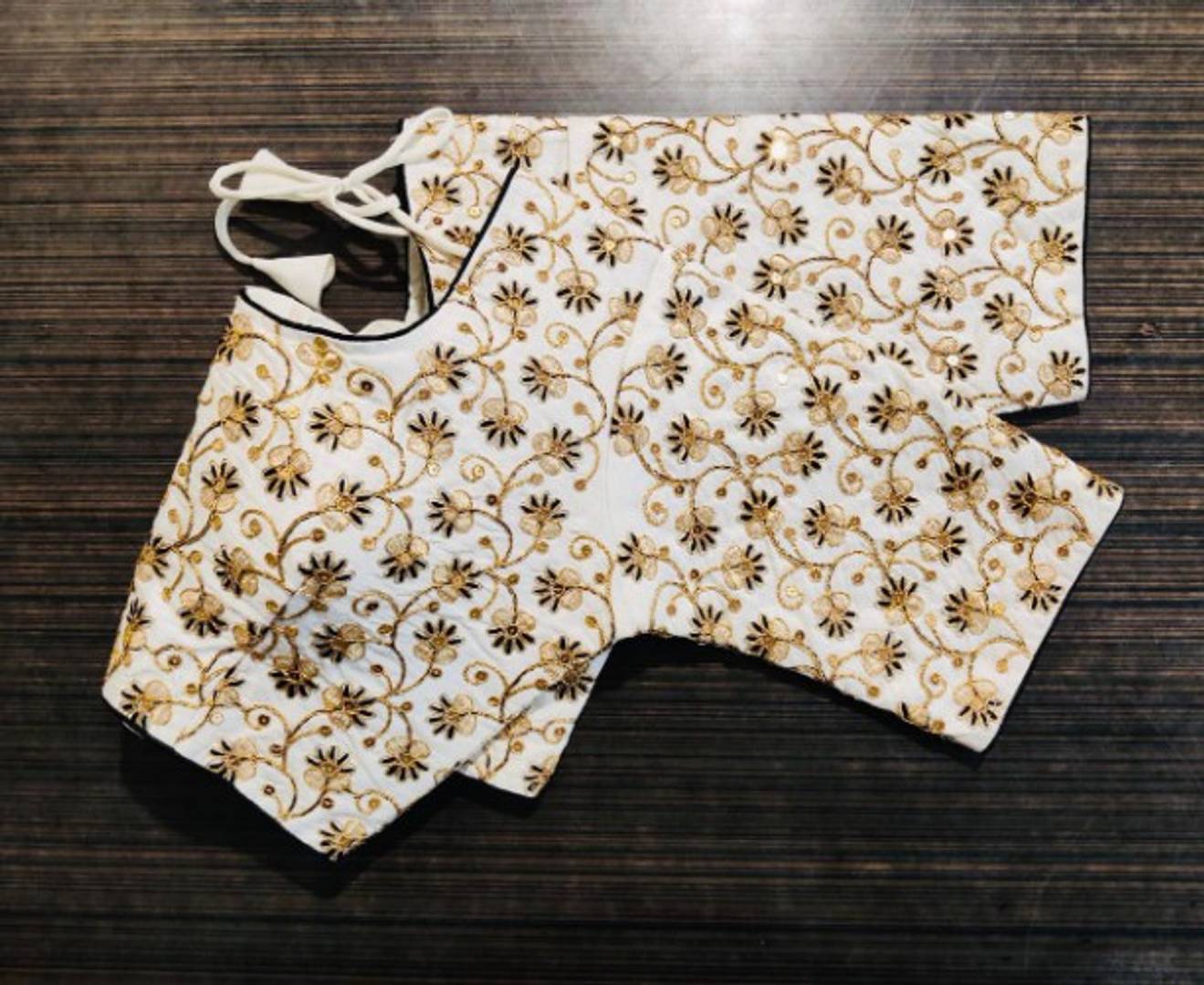 Stylish Phantom Silk Embroidered Stitched Blouse